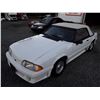 Image 2 : A12F --  1988 FORD MUSTANG LX CONVERTIBLE , White , 181981  KM's  "NO RESERVE"