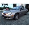 Image 1 : A2 --  2001 CHRYSLER NEON , GOLD , 95 040  KM's