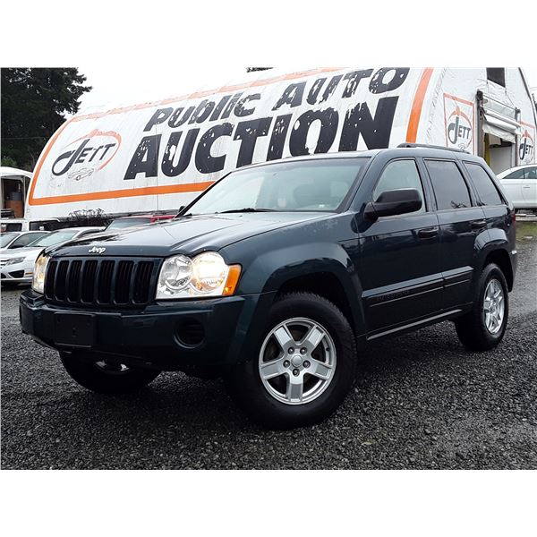 H5 --  2005 JEEP GRAND CHEROKEE LAREDO 4X4 , Green , 255544  KM's