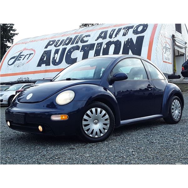 C6 --  2002 VW BEETLE GLS , Blue , 247371  KM's TMU