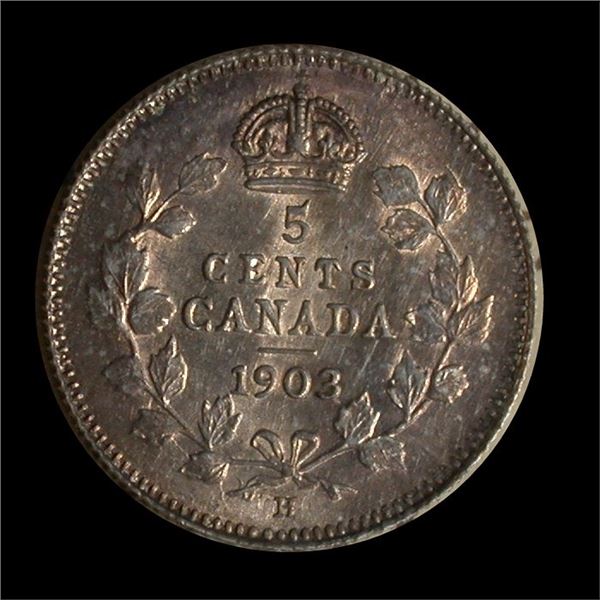 1903H Five Cents - Small H