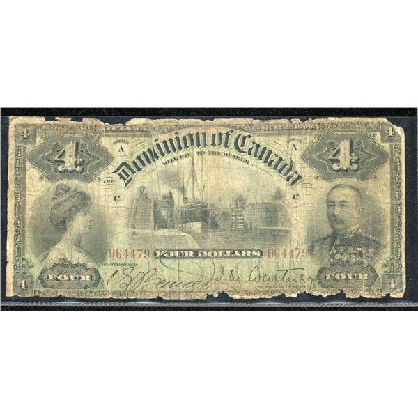 Dominion of Canada $4, 1900