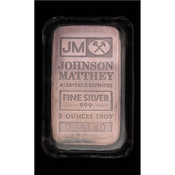 TD Bank Johnson Matthey 5 oz Silver Bar