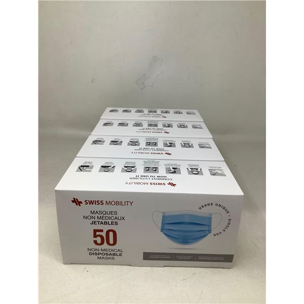 Swiss Mobility Non-Medical Disposable Masks (4 X 50)