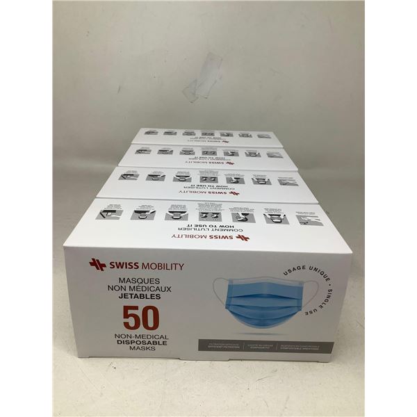 Swiss Mobility Non-Medical Disposable Masks (4 X 50)