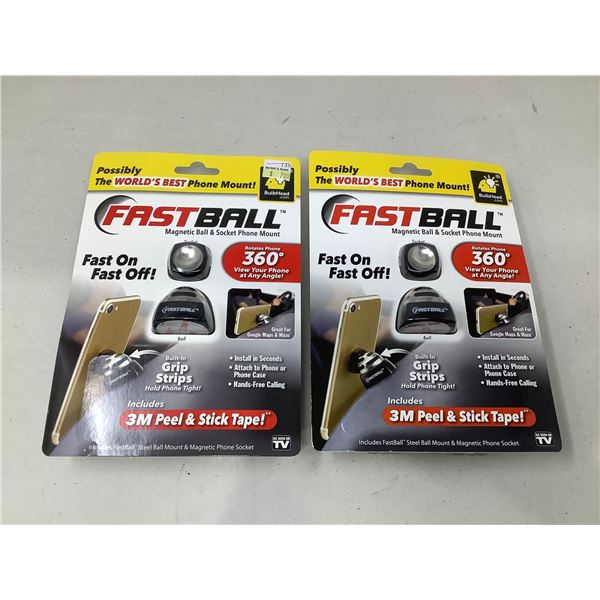 Fastball Magnetic Ball & Socket Mount Lot Of 2