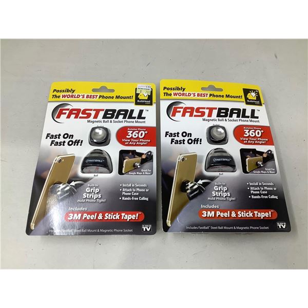 Fastball Magnetic Ball & Socket Mount Lot Of 2