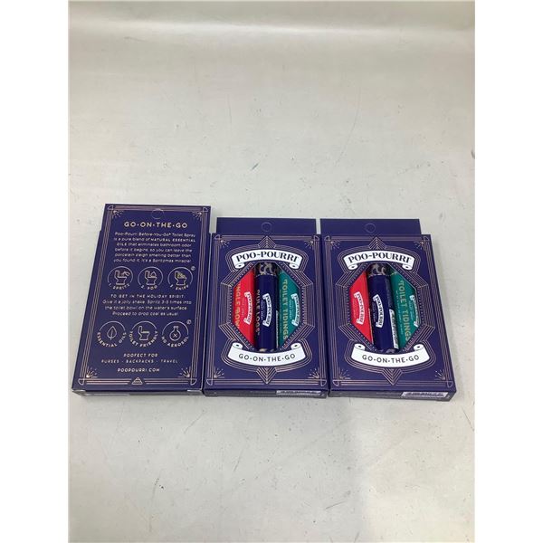 Poo-Pourri "Go On The Go" Set Lot Of 3