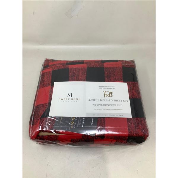 1800 Thread Count 4-Piece Buffalo Sheet Set