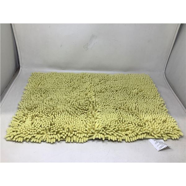 Yellow Fuzzy Bath Matt