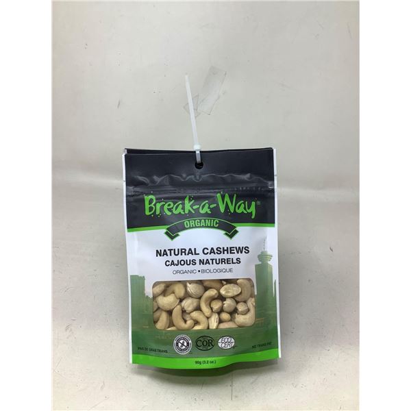 Break a Way Natural Cashews (6 X 90G)