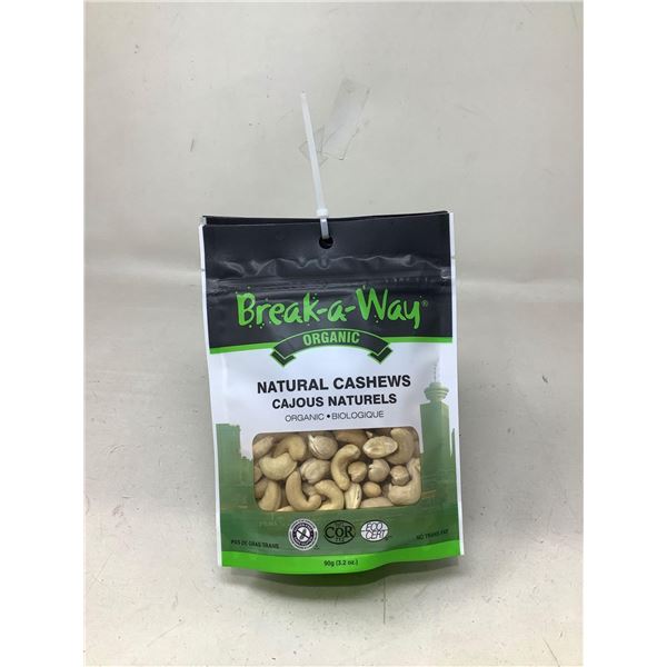 Break a Way Natural Cashews (6 X 90G)
