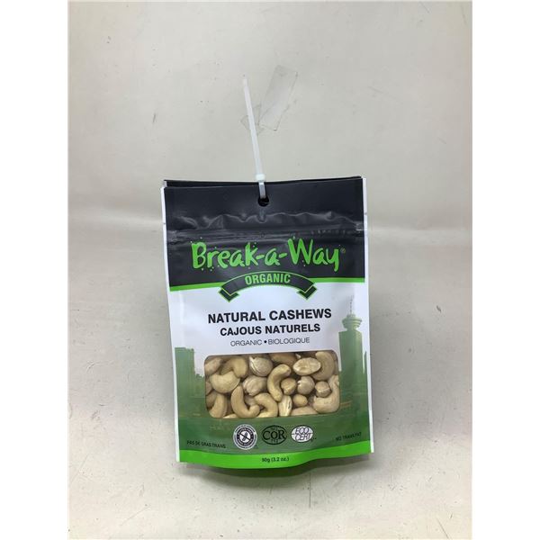 Break a Way Natural Cashews (6 X 90G)