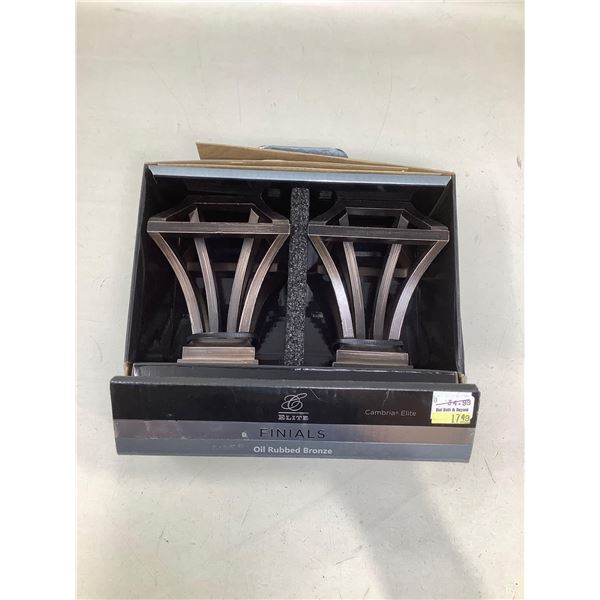 Elite Finials Oil Rubbed Bronze Rod Ends