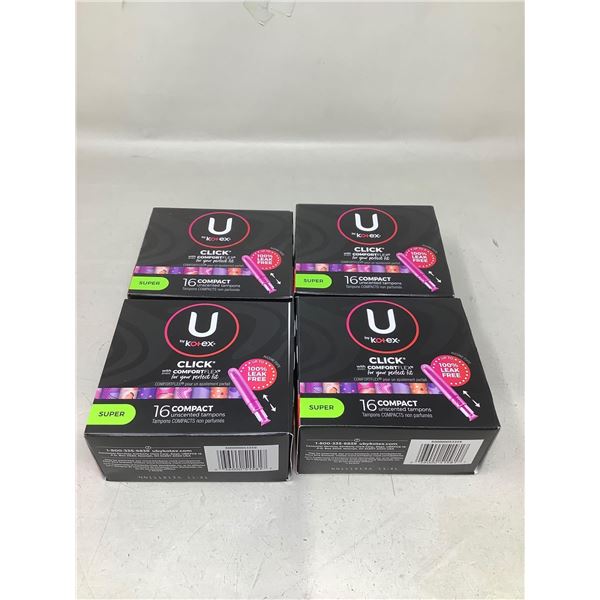 U By Kotex Tampons (4 X 16)
