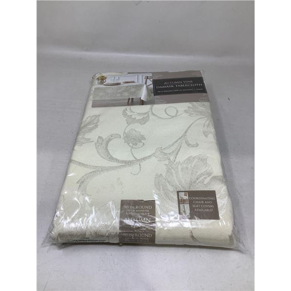 Autumn Vine Damask Tablecloth