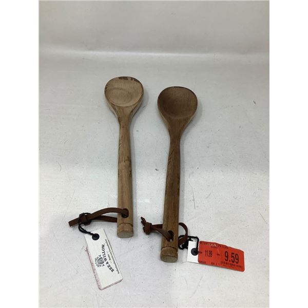 Bee & Willow Wooden Spoons Lot Of 2