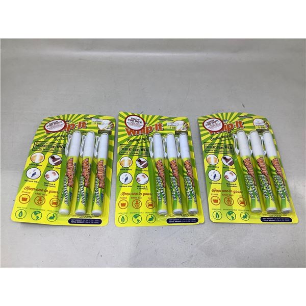 Whip-it Emergency Stain Removing Pen Lot Of 3