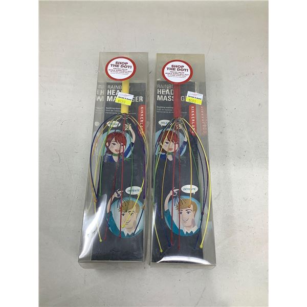 Rainbow Head Massager Lot Of 2