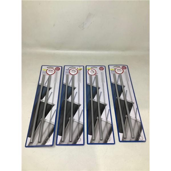 Tumblr Drinking Straws With Cleaning Brush Lot Of 4