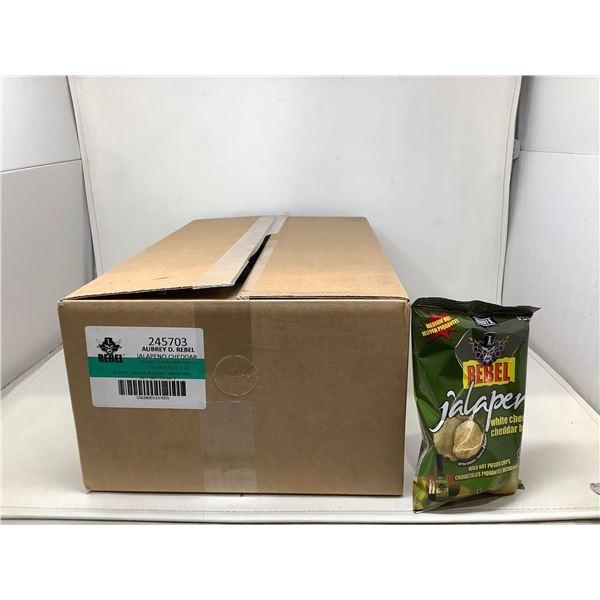 Rebel Jalapeno Cheddar Potato Chips (24 X 43G)