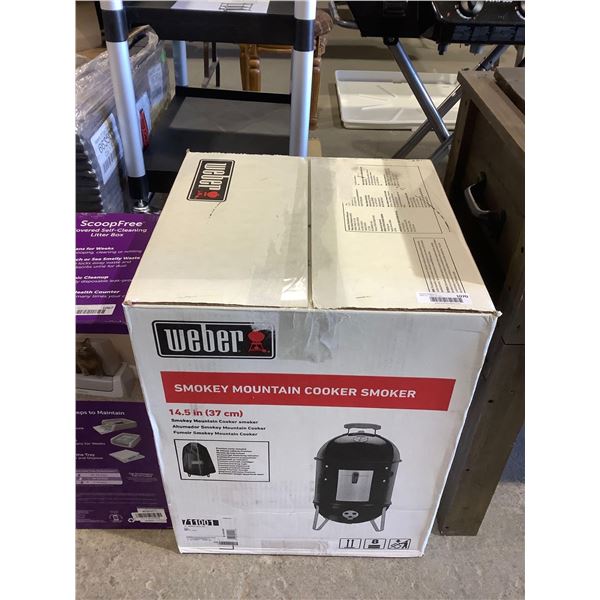 Weber Smokey Mountain Cooker Smoker (14.5in)