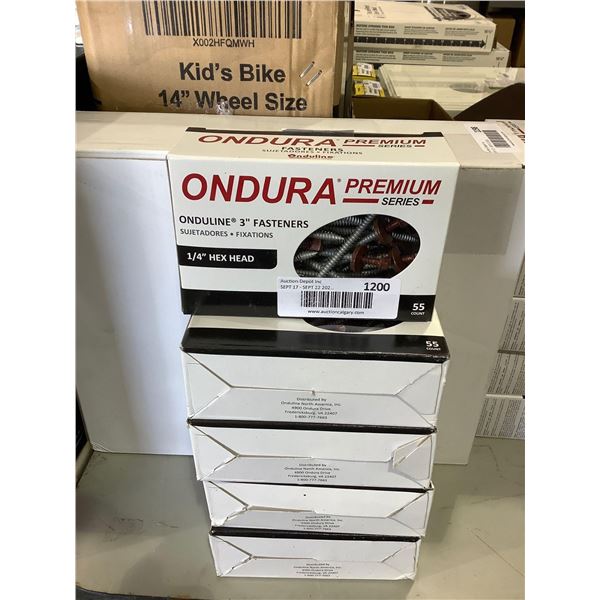 Ondura Onduline 55ct Hex Head Screws 1/4in Lot of 5