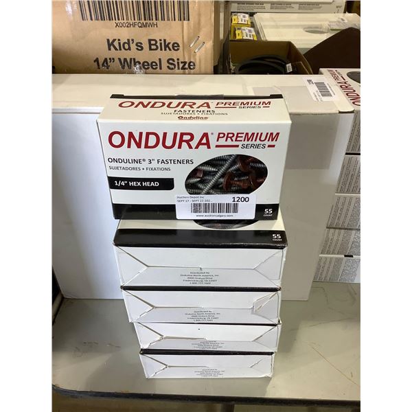 Ondura Onduline 55ct Hex Head Screws 1/4in Lot of 5