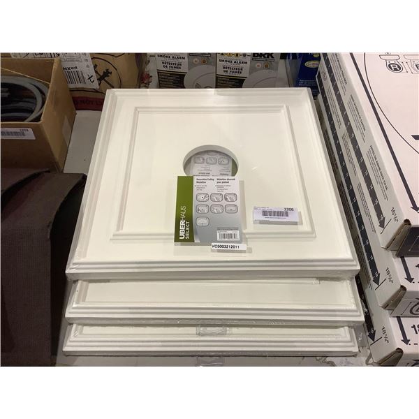 UberHaus Select Decorative Ceiling Medallion (16in x 16in) Lot of 3