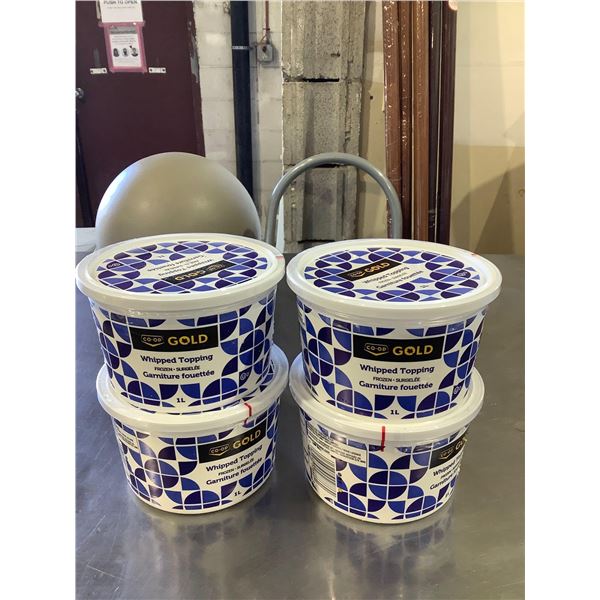 Frozen Co-Op Whipped Topping (4 x 1L)