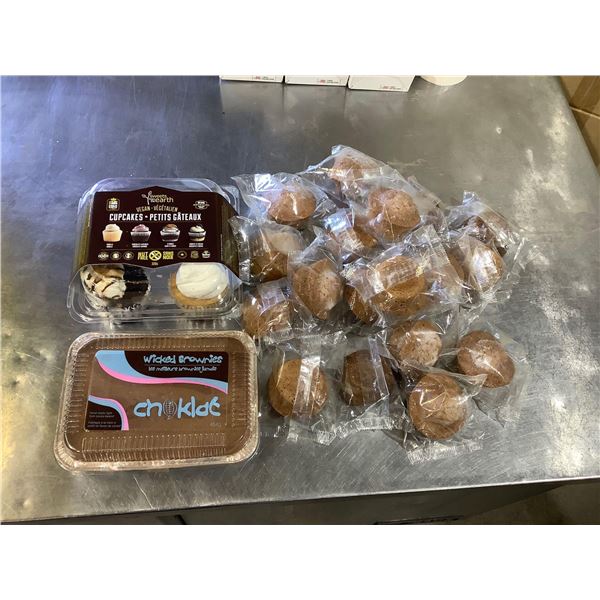 Frozen Brownies, Cupcakes and Muffins Lot of 17