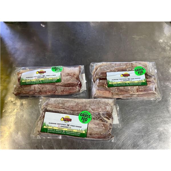 Frozen Sunworks Beef Short Ribs Lot of 3