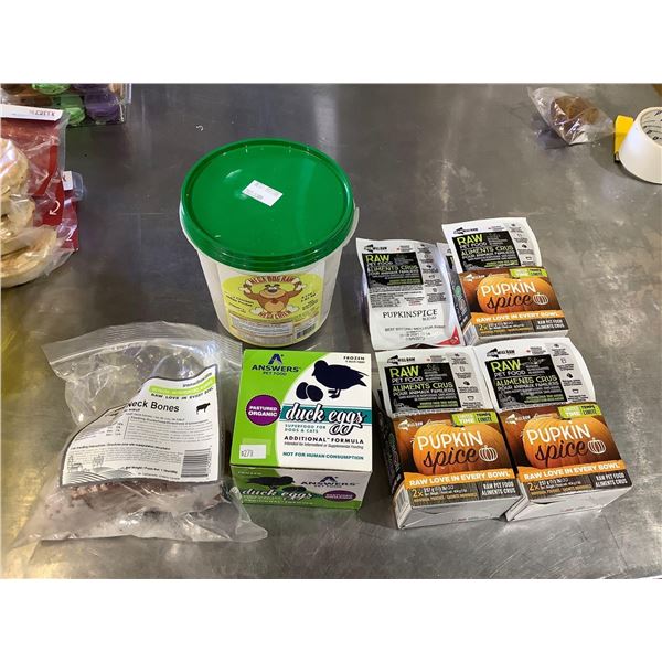 Frozen Assorted Dog Food Lot of 7