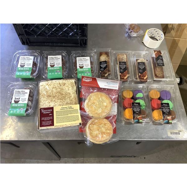 Frozen Macarons, Cakes, Cookies, and Pies Lot of 13