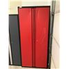 Image 1 : Metal Storage Cabinet in Red - Visible Damage (36in x 24in x 80in)