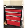 Image 1 : Metal Top Tool Box w/ Wheels In Red (21 3/4in x 16in x 28in)