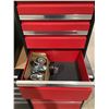 Image 2 : Metal Top Tool Box w/ Wheels In Red (21 3/4in x 16in x 28in)
