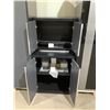 Image 2 : 3-Piece Metal Cabinet Set in Grey (28in x 14in x 22in and 28in x 22in x 32in and 36in x 24in x 78in)