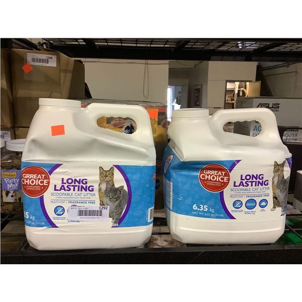Long Lasting Scoopable Multi-Cat Litter (2 x 6.35kg)