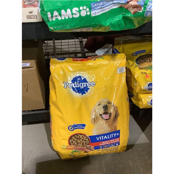 Pedigree Vitality Plus Hearty Beef and Vegetable Flavor Adult Dog Food (14kg)
