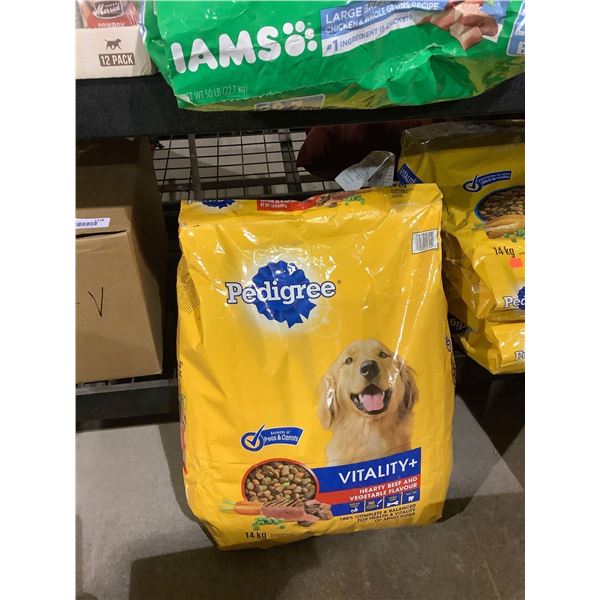 Pedigree Vitality Plus Hearty Beef and Vegetable Flavor Adult Dog Food (14kg)