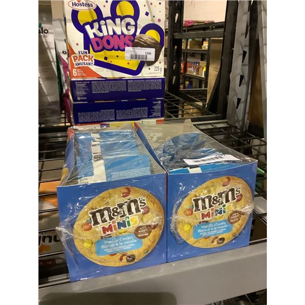 M&M Minis Vanilla Cookies (12 x 53g) Lot of 2