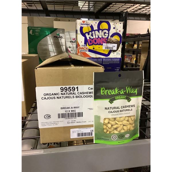 Case of Break-a-way Natural Cashews (12 x 90g)