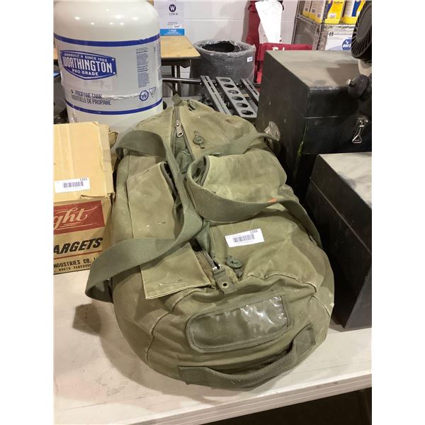 Army Issue Cargo Parachute with duffel bag