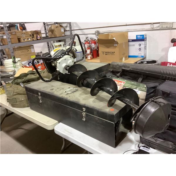 Jiffy Gas Ice Auger - Model: 30 comes with carry cases