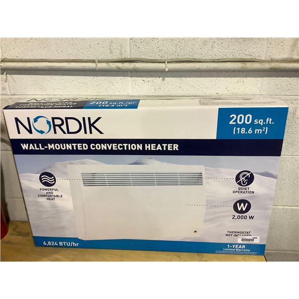 Nordik Wall-Mounted Convection Heater - 6,824 BTU/hr