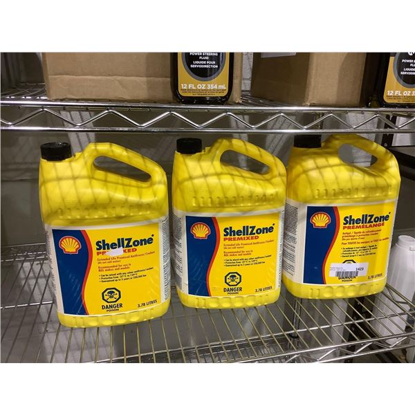 ShellZone Premixed Antifreeze/Coolant (3 x 3.78L)