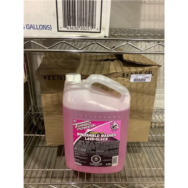 Case of Turbo Power Summer Windshield Washer Bug Wash (4 x 3.78L)