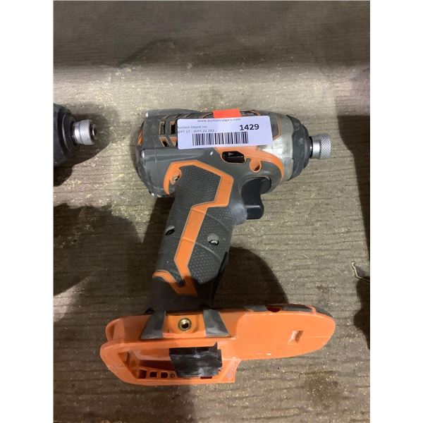 Ridgid 1/4In Impact Driver - Model: R86034 (Battery Not Included, Power Tool Only)