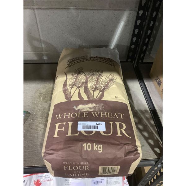 Bag of Great Plains Whole Wheat Flour 10kg